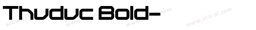 Thuduc Bold字体转换
